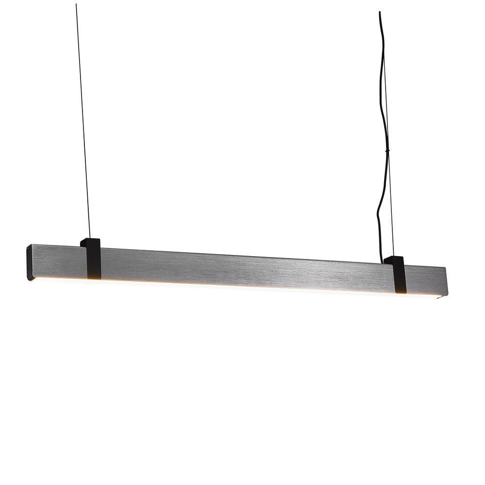 Lilt linear pendant in dark grey steel