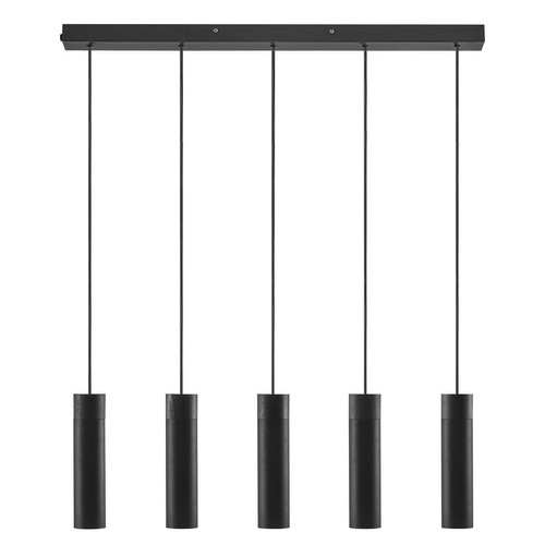 Tilo 5-Spot Pendant 5x15W Black