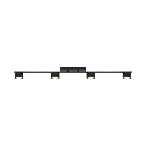 Clyde Flush Mount Spot Ceiling Light Black 4 X 4W