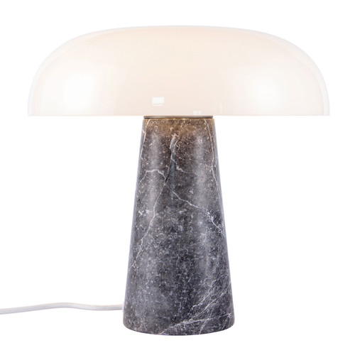 Glossy Marble Table Lamp 15W Grey