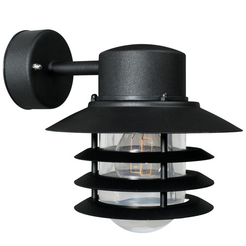 Vejers Down Exterior Wall Light Lantern 60W Black
