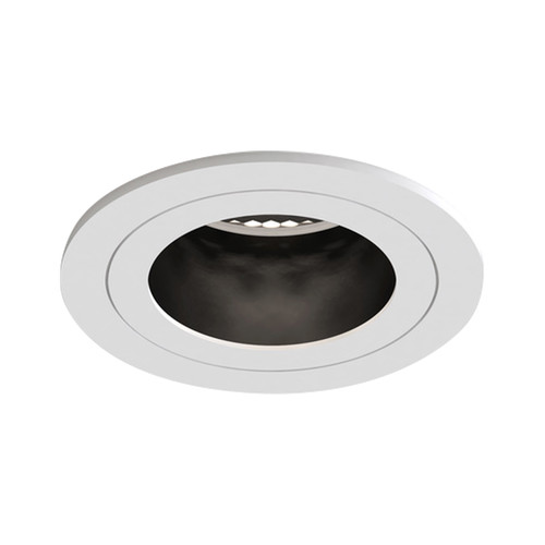 Pinhole Trimmed Slimline Round Fixed Fire-Rated IP65 Downlight 6W White