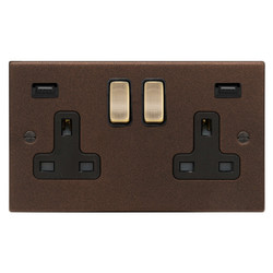 Raised Plate Accord Copper Bronze Range