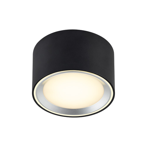 Fallon LED Surface Mounted Downlight 5.5W 2700K Warm White Black and Steel