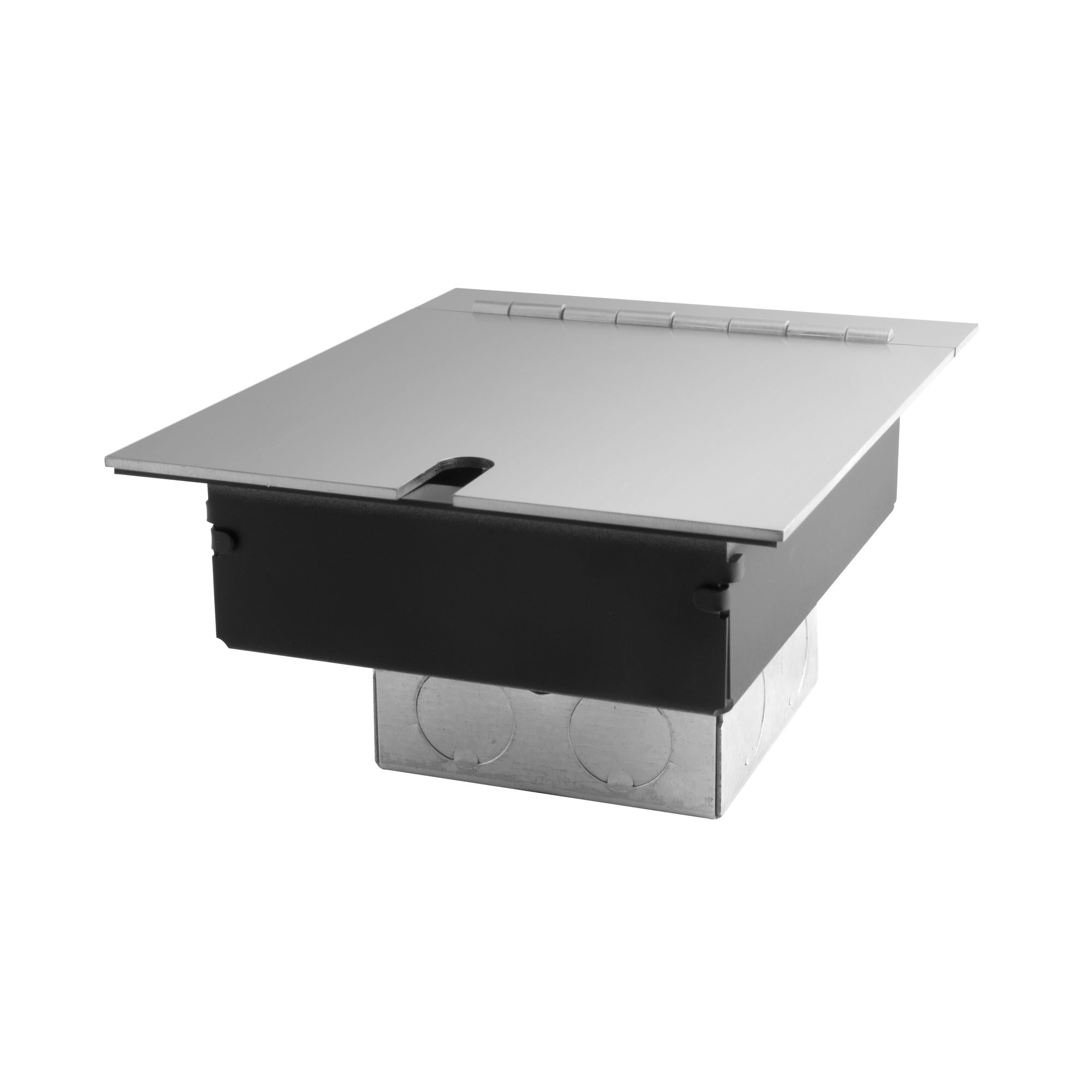 Horizon Square Recessed Floor Box Single Polished Stainless Steel | Mr ...