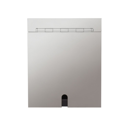 Horizon Square Recessed Floor Box Socket Single Polished Chrome