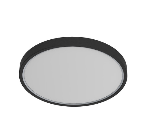 Noxy Flush Ceiling Light Black Warm White 3000K -  Cool White 4000K
