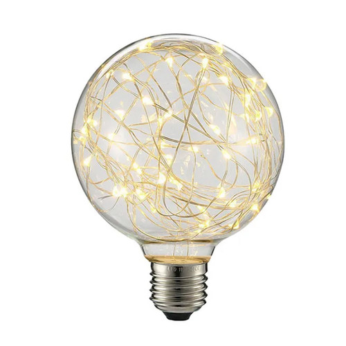 LED Fairy Light Globe 125mm 75lm 2700K Switching Light Bulb 2.2W ES/E27