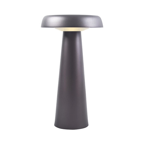 Arcello Portable Rechargeable LED Outdoor Garden Battery Table Light Anthracite 2.8W 2700K Warm White