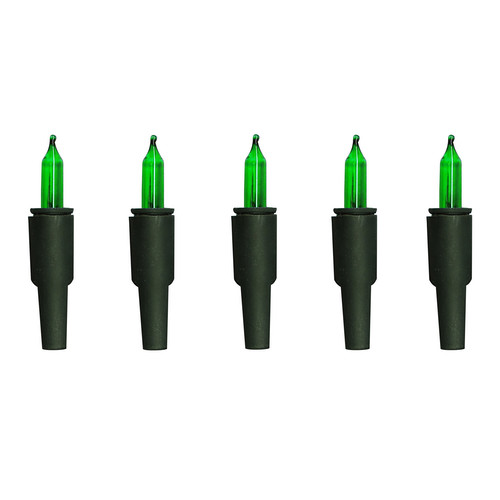 Indoor 4.8V Replacement Lamps (Pack of 5) Green 4.8V
