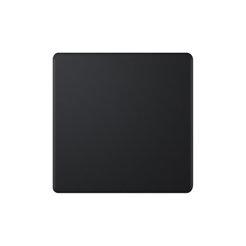 Blank Plate Screwless 1 Gang Matt Black