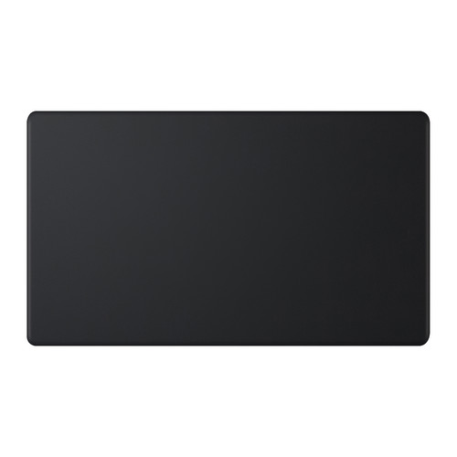 Blank Plate Screwless 2 Gang Matt Black