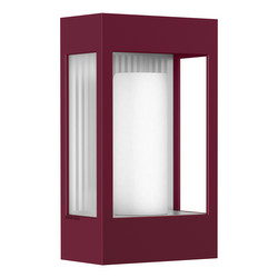 Brick Outdoor Garden Lantern Wall Light 23W Wine