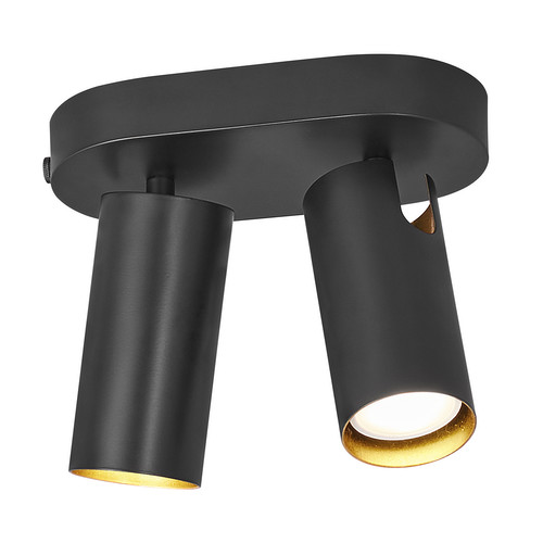 Mimi 2 Spot Ceiling Light 2x25W Black