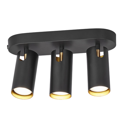 Mimi 3 Spot Ceiling Light 3x25W Black