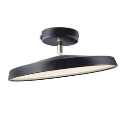 Kaito 2 Pro 30 Adjustable Flush Ceiling Light Black 15W 3000K Warm White