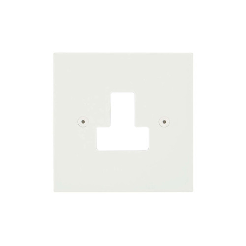 Horizon Square Blank Plate 1 gang 5 amp Plate Only Primed White