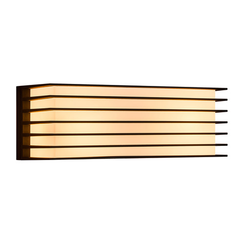 Fluctus 28 Outdoor Garden Wall Light 2x15W Black