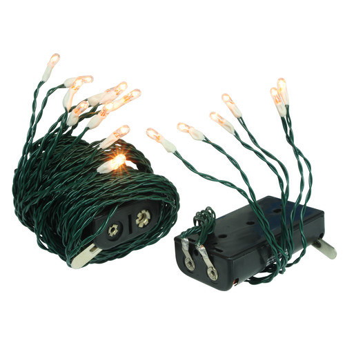 Decorative Battery Fairy Lights 3000K Warm White Green Cable