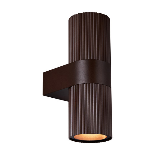 Kyklop Ripple Up and Down Outdoor Garden Wall Light 2x25W Rusty