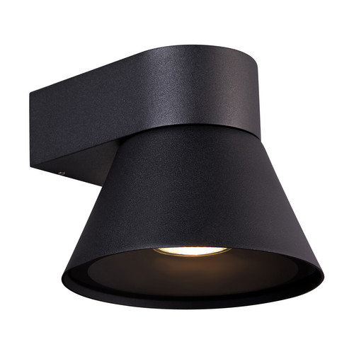 Kyklop Cone Outdoor Garden Wall Light 25W Black