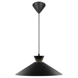 Dial 45 Pendant Light 240V Black 40W