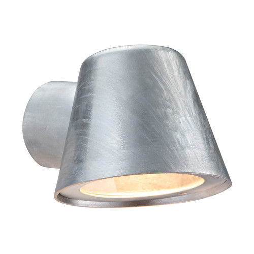 Aleria Outdoor Garden Wall Light 35W Galvanized