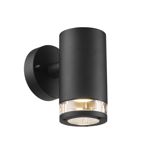 Birk Single Outdoor Garden Wall Light 28W Black