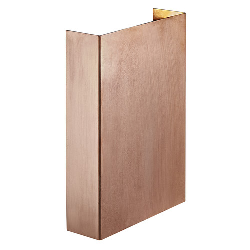 Fold 15 Up and Down Outdoor Garden Wall Light Copper 10.4W 3000K Warm White