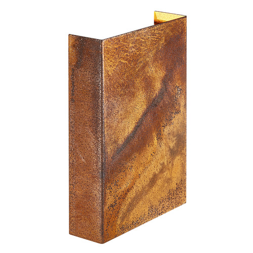 Fold 15 Up and Down Outdoor Garden Wall Light Corten 10.4W 3000K Warm White
