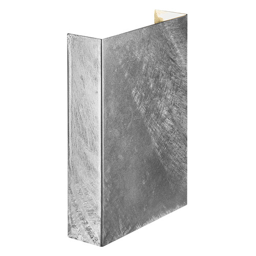 Fold 15 Up and Down Outdoor Garden Wall Light Galvanized 10.4W 3000K Warm White