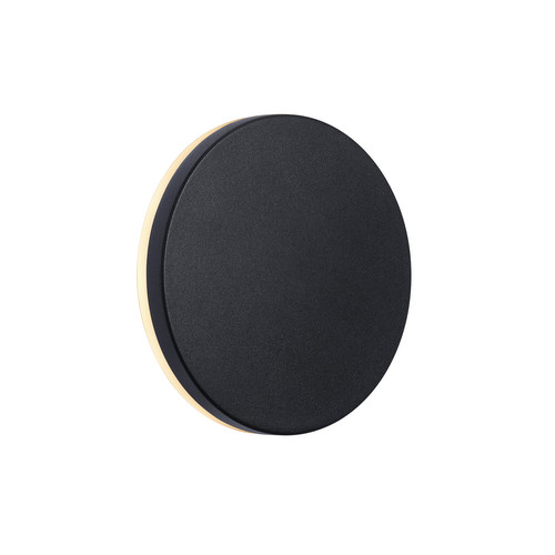 Artego Outdoor Garden Wall Light Black 8W LED 3000K Warm White