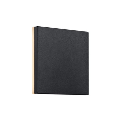 Artego Outdoor Garden Wall Light Black 8W LED 3000K Warm White