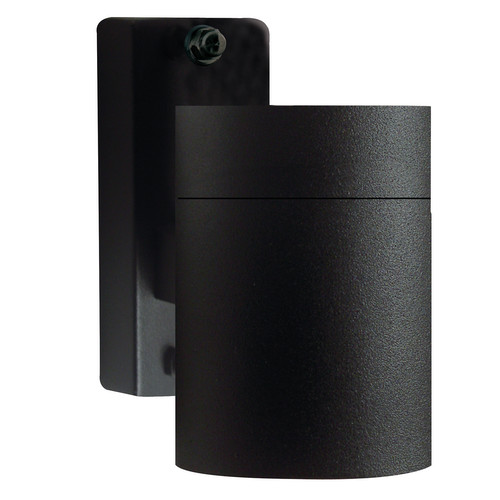 Tin Single Outdoor Garden Pillar Wall Light Black 35W