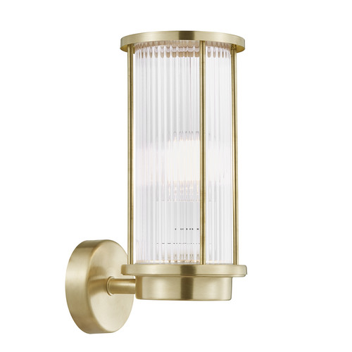 Linton Exterior Wall Light 15W Brass
