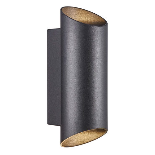 Nico 22 Round Up and Down Outdoor Garden Light Black 2x35W