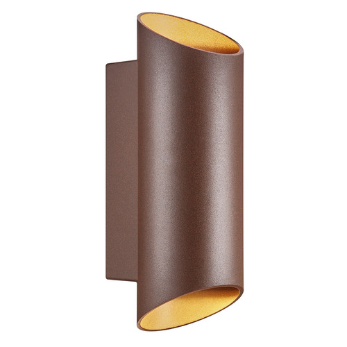Nico 22 Round Up and Down Outdoor Garden Light Rusty 2x35W