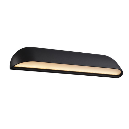 Front 36 Wall Light Black 12W LED 3000K Warm White