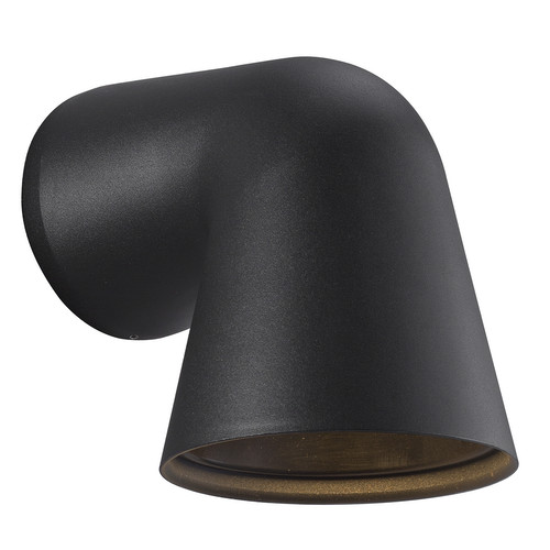 Front Single Outdoor Garden Wall Light Black 28W