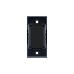 Screwless Rocker Switch Module 2 Way 10A Matt Black