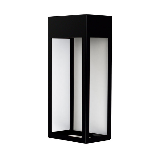 Hogar No1 Outdoor Garden Lantern Wall Light 2x9W Dark Black Aluminium
