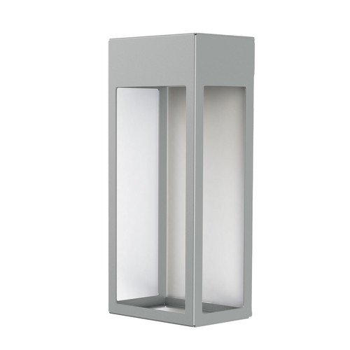 Hogar No1 Outdoor Garden Lantern Wall Light 2x9W Silk Grey Aluminium
