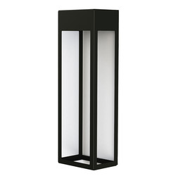 Hogar No2 Outdoor Garden Lantern Wall Light 2x9W Black Grey Aluminium
