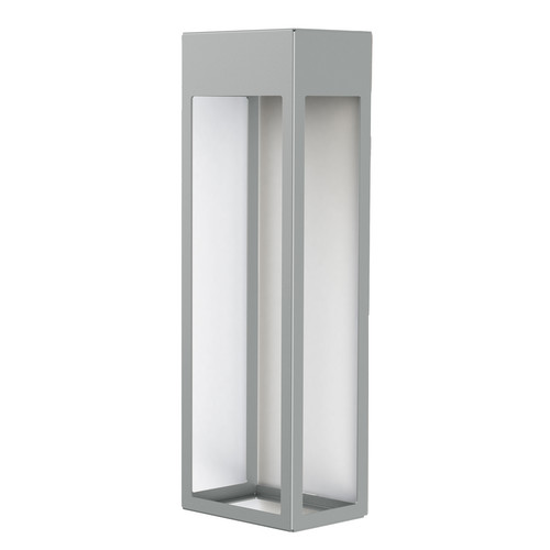 Hogar No2 Outdoor Garden Lantern Wall Light 2x9W Silk Grey Aluminium