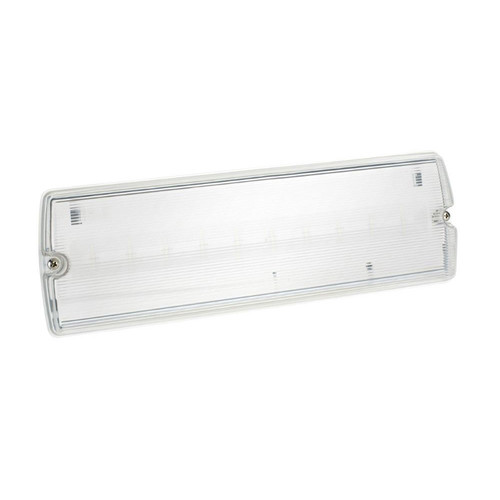 Spectrum 3.3W LED Maintained / Non Maintained Emergency Bulkhead with Legends 3.3W White