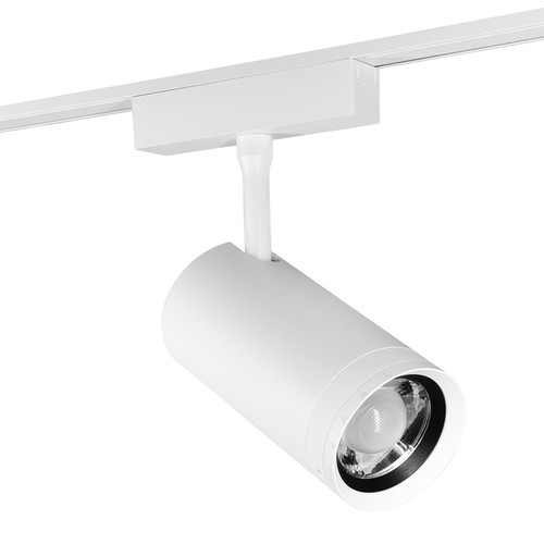 Laser Ultra Slim Magnetic Track LED Zoom Lens 10-55° Dimmable Spotlight 48V White 20W 3000K Warm White