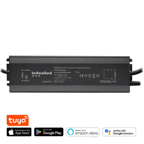 Zonik Smart Drivers Wifi and Bluetooth TUYA App 1 Channel 150W 48V (Constant Voltage)
