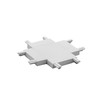 Laser Ultra Slim Magnetic Track 'X' Horizontal Corner Joint 48V White