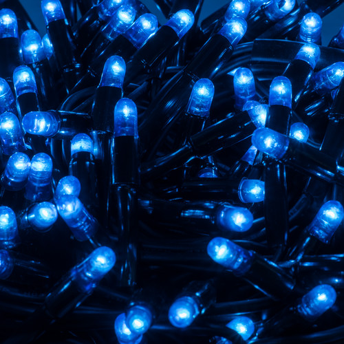 Twinkle Light 10m,180 9mm Lights, (With Controller) Outdoor/Indoor, 240V Blue Black Cable
