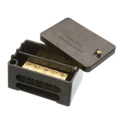 Insulated Double Pole Henley Connector Block 100A Black 2 x 5-Way 35mm² Cable Size